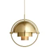 Plafonnier Multi-Lite, laiton