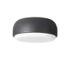 Plafonnier Over me Ø30 cm, Gris foncé