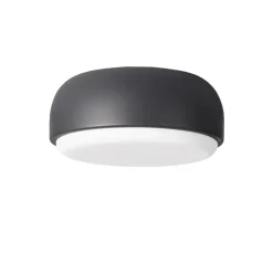 Plafonnier Over me Ø30 cm, Gris foncé