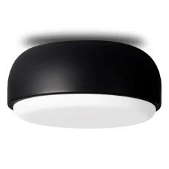 Plafonnier Over me Ø30 cm, Noir mat