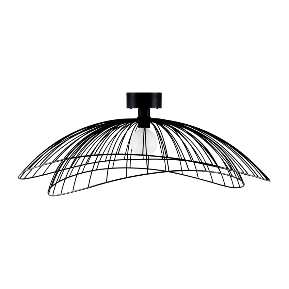Plafonnier Ray Ø85 cm, Noir