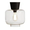 Plafonnier Ritz, transparent-noir