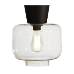 Plafonnier Ritz, transparent-noir