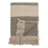 Plaid ) rayures Bloomingville 130x160 cm, Vert