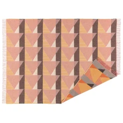 Plaid en coton Metric, Rose