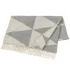 Plaid en coton Rime, Fog