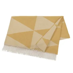 Plaid en coton Rime, Mustard