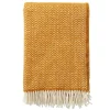 Plaid en laine Chevron, Caramel