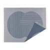 Plaid en laine Circles 130x185 cm, Bleu