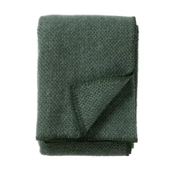 Plaid en laine Domino, vert