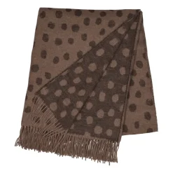 Plaid en laine Droplets 130x185 cm, Marron