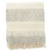 Plaid en laine Freja, Gris