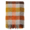 Plaid en laine Gotland 130x200cm, Multi-jaune