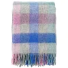 Plaid en laine Gotland 130x200cm, Multi pastèle