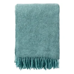 Plaid en laine Gotland 130x200cm, Turquoise
