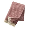 Plaid en laine Knut, rouille rouge