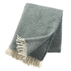 Plaid en laine Knut, vert