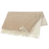 Plaid en laine Mist, Sable