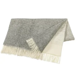 Plaid en laine Mist, Stone