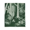 Plaid en laine Moomin 130x170 cm, Vert