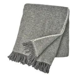 Plaid en laine Sandstone 130x180 cm, Gris