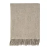 Plaid en laine Sandstone 130x180 cm, Beige