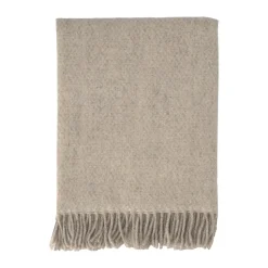 Plaid en laine Sandstone 130x180 cm, Beige