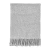 Plaid en laine Sandstone 130x180 cm, Gris clair