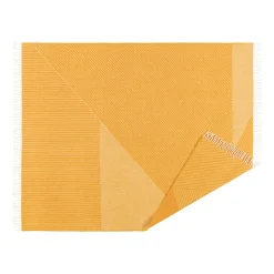 Plaid en laine Stripes 130x185 cm, Jaune