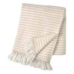Plaid en laine Tidal 130x180 cm, Beige