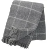Plaid en laine Vinga, gris clair
