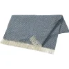 Plaid en laine Wicker, Dark blue