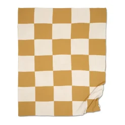 Plaid Square 130x170 cm, Jaune