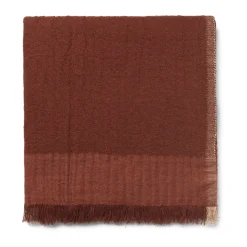Plaid Weaver 120x170 cm, Marron rouge