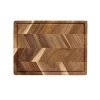 Planche à découper à chevrons 26x40 cm, Bois d'acacia