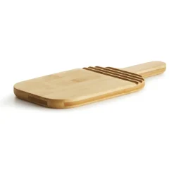 Planche à découper avec poignée en bambou Nature, 26,5 cm