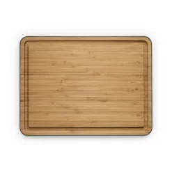 Planche à découper en bambou avec gouttière Green tool, 39x28 cm