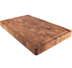 Planche à découper en chêne lamellé avec rainure, 50x30 cm