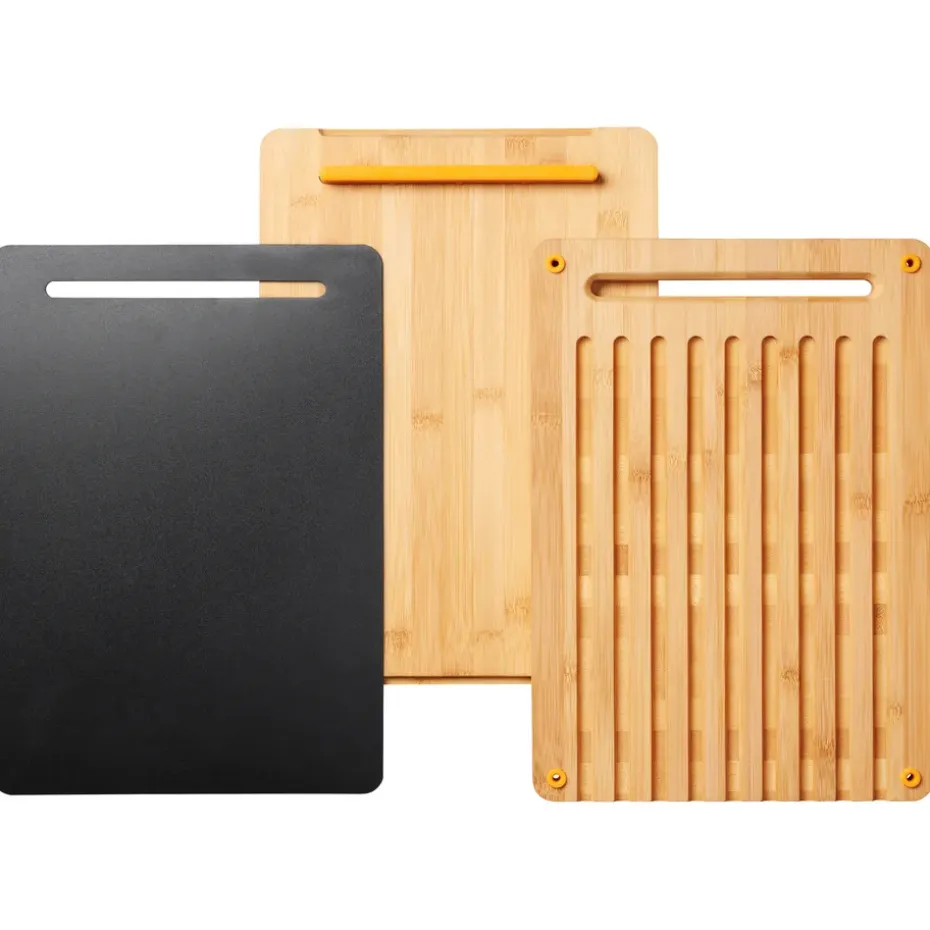 Planche à découper Functional Form 3 Pièces, Bambou-plastique