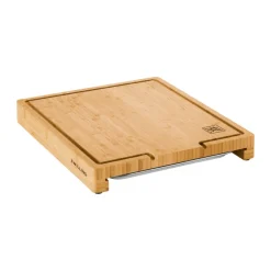 Planche à découper Zwilling BBQ+ en bambou avec bac de récupération, 39x30 cm