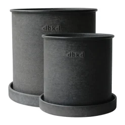 Plant Pot pot small lot de 2, Black