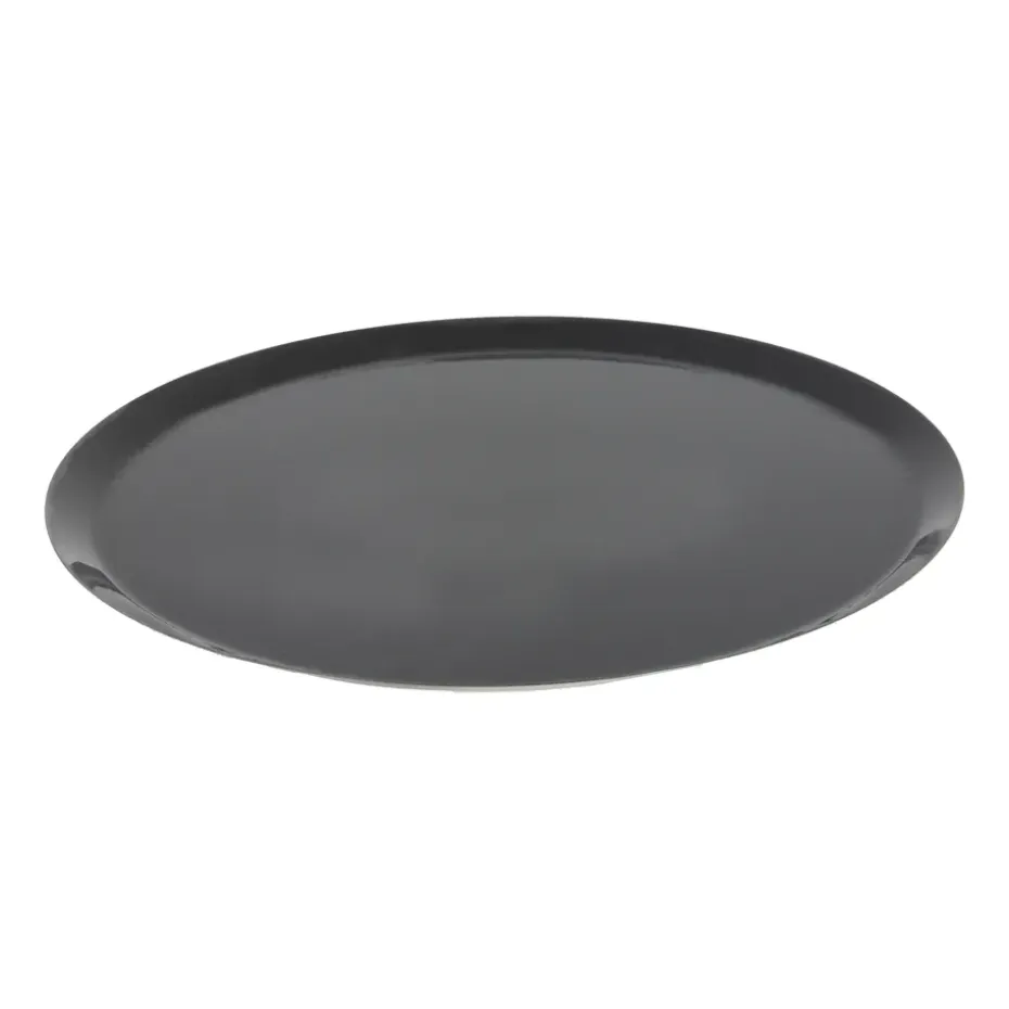 Plaque à pizza en acier carbone De Buyer, Ø32 cm