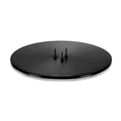 Plat à bougie ester & erik Ø12 cm mat, Noir
