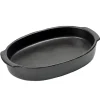 Plat à four Pure oval L, Black