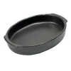 Plat à four Pure oval M, Black