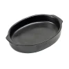 Plat à four Pure oval S, Black