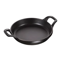 Plat à gratin rond Staub fonte Ø12 cm, Noir
