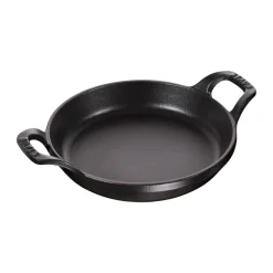 Plat à gratin rond Staub fonte Ø20 cm, Noir
