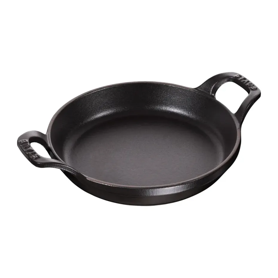 Plat à gratin rond Staub fonte Ø20 cm, Noir