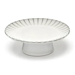 Plat à gâteau Inku M Ø21 cm, Blanc